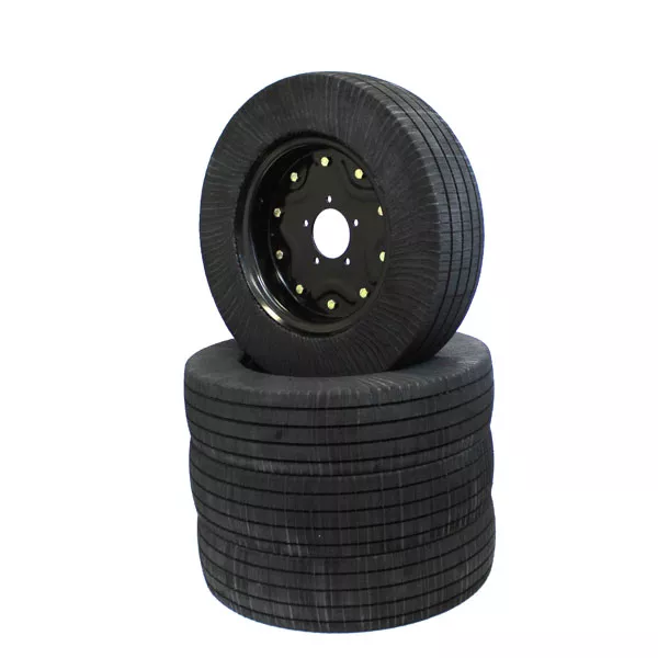 28″Laminated Tire 6.25″ x 28″ – 5 Bolt Pattern(+/-) 1/4″