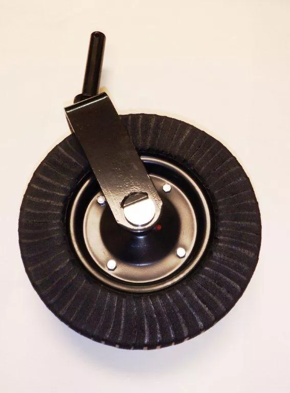 4″ x 15″ Tail Wheel Assembly -1-1/4″ Yoke – With Built In Hub – 3/4″ Bore
